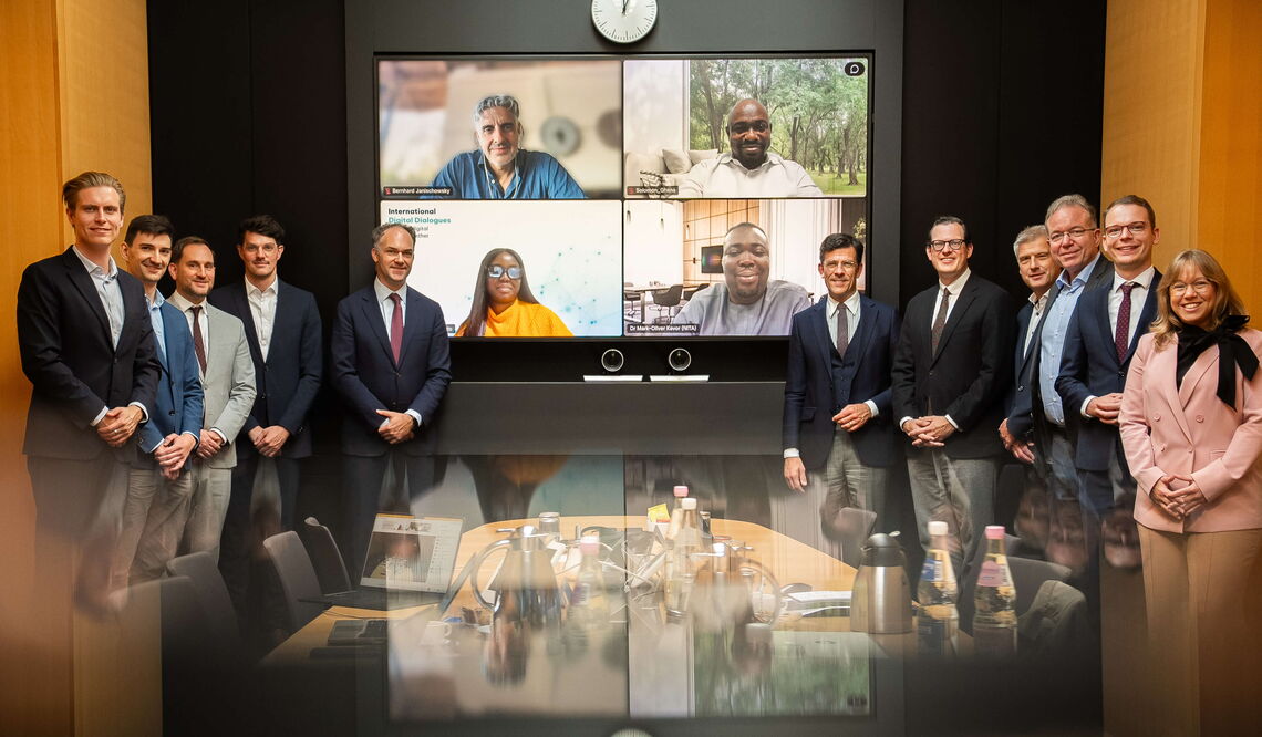 Die Teilnehmenden der ersten Jahressitzung des Deutsch-Ghanaischen Digitaldialogs 2025